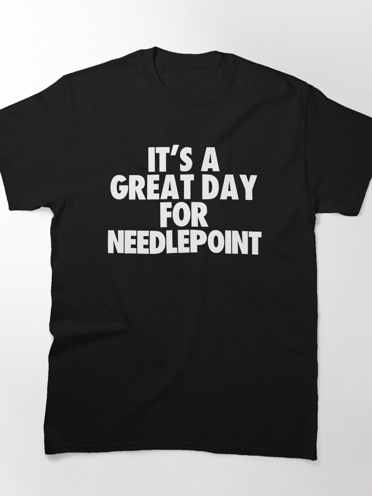 Great Day for Needlepoint | Happy Crafting Oversized Tee