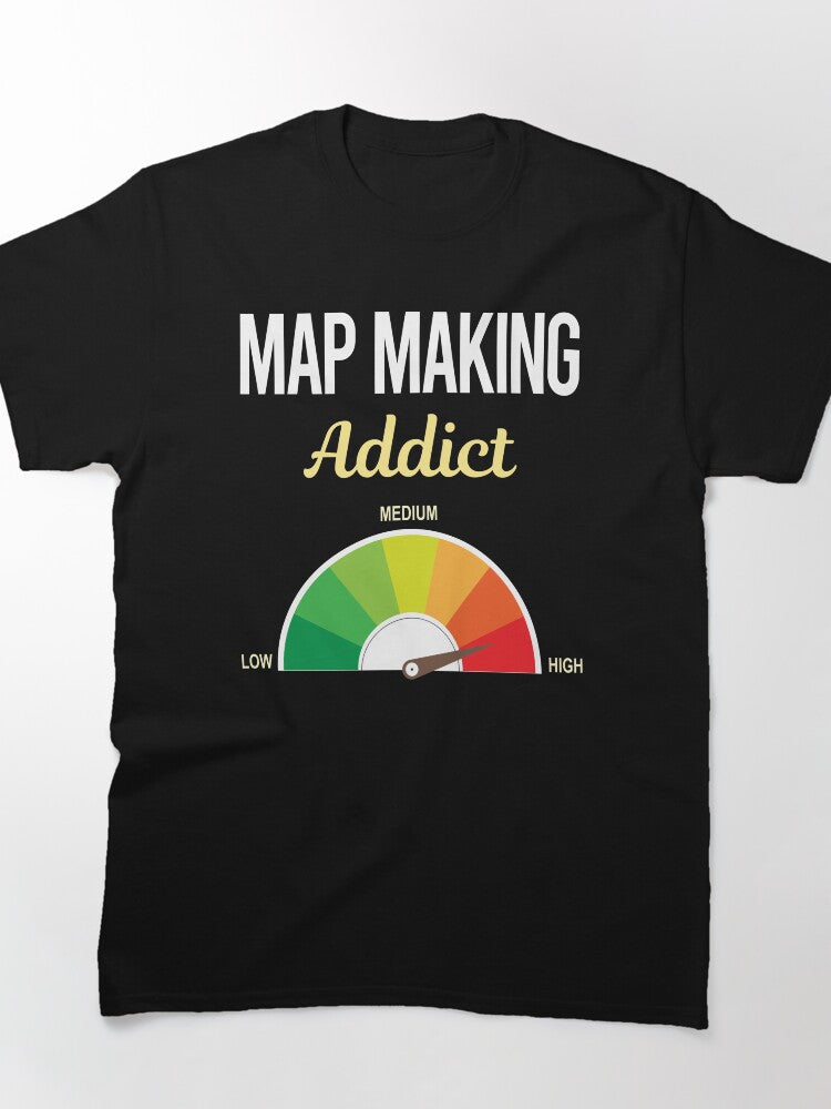 Cartography Map Making Shirt - Professional Geographer Graphic Tee