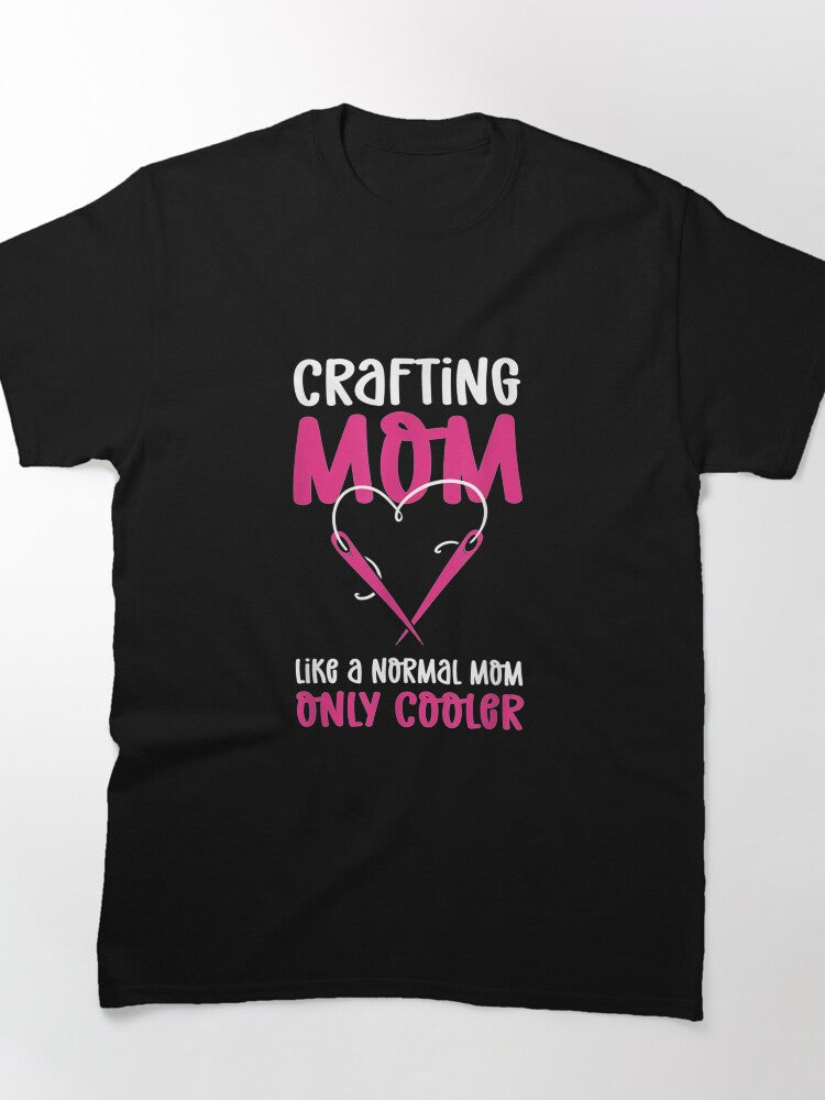 Crafting Mom Shirt | Cooler Than Regular Mom Oversized Tee