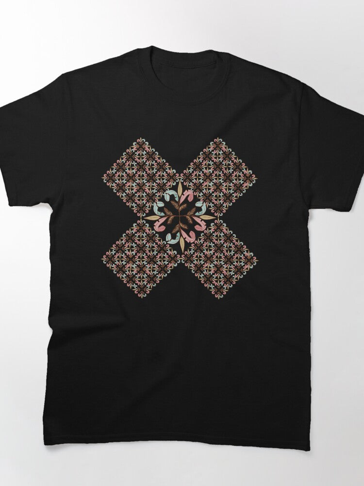 Decorative Colored Garden Leaves Artistic Oversized Shirt