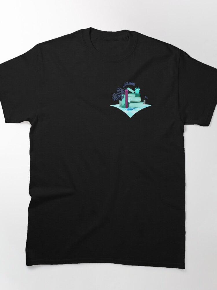 Blue Book Nook Graphic Tee Aesthetic Oversized Reading Shirt