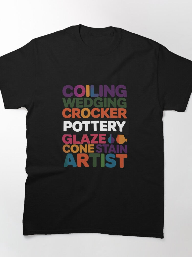 Proud Clay Pottery Heart Ceramic Artist Tee Oversized T-Shirt