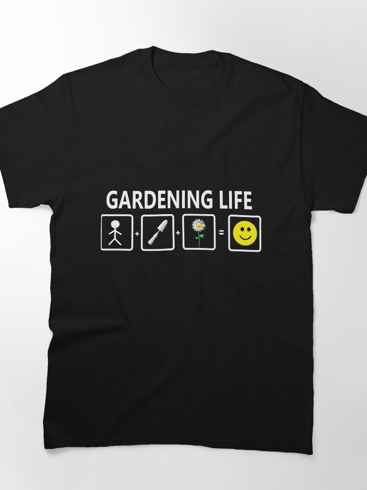 Gardening Life Graphic Tee - Green Thumb Plant Lover Oversized Shirt