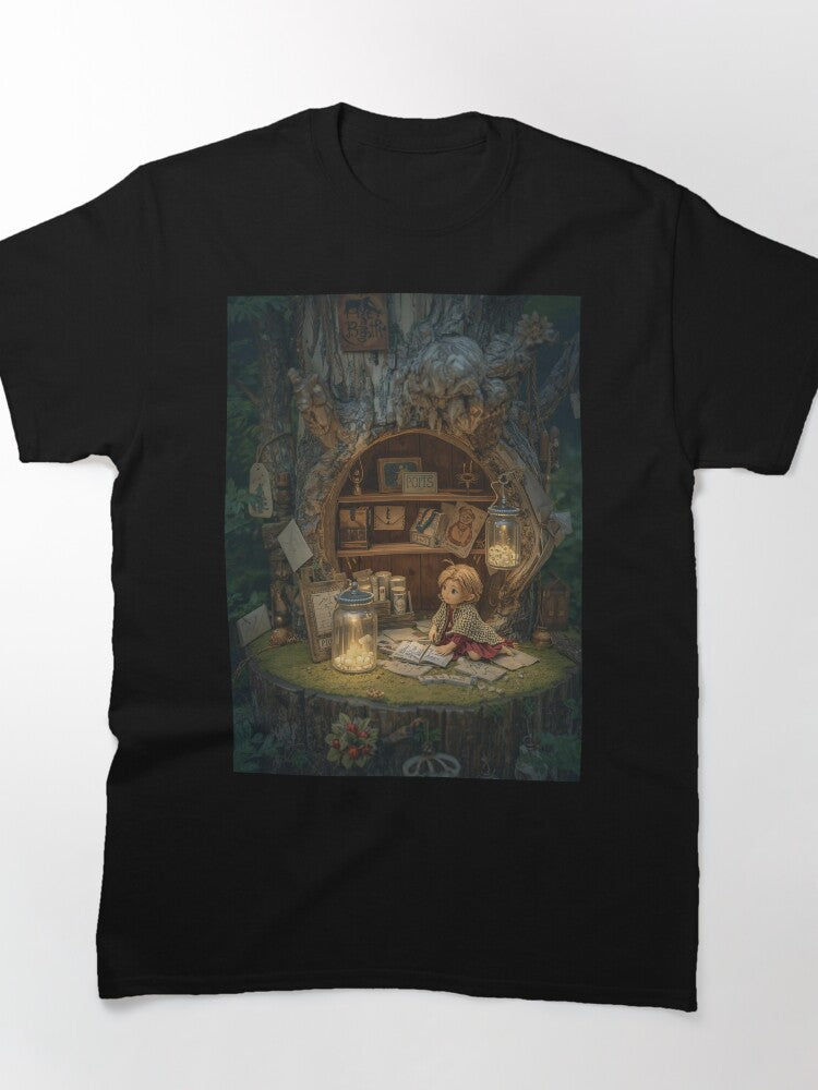 Fairy Post Office Tee Winter Cottagecore Christmas Oversized