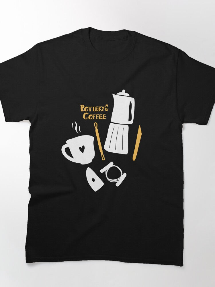Morning Ceramic and Coffee Lover Studio Oversized T-Shirt