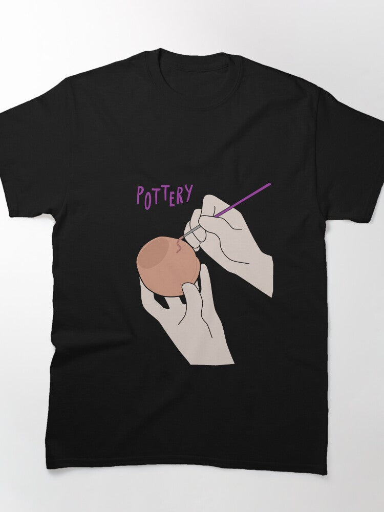 Creative Painting Pottery DIY Hobby Graphic Oversized T-Shirt