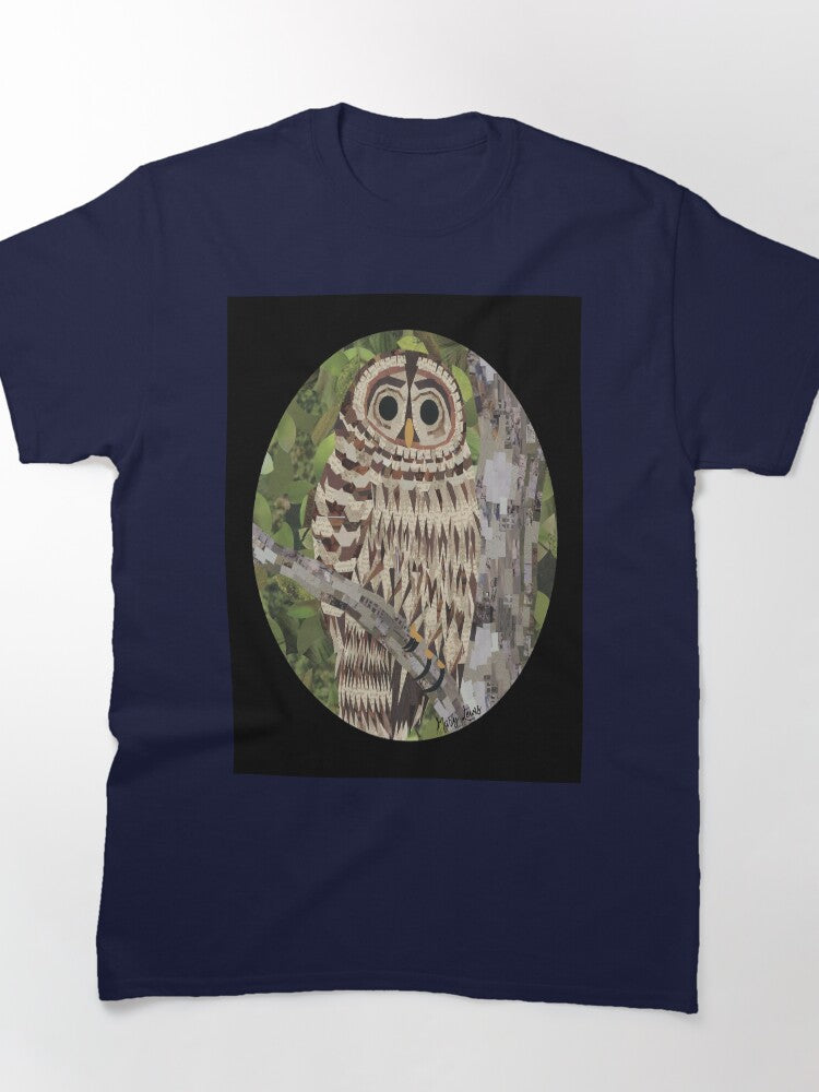 Hoot Hoot Owl Illustration Oversized T-Shirt Whimsical Animal Top