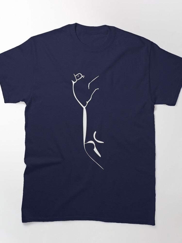 Ecophany Horse Artistic Vertical Graphic Oversized T-Shirt