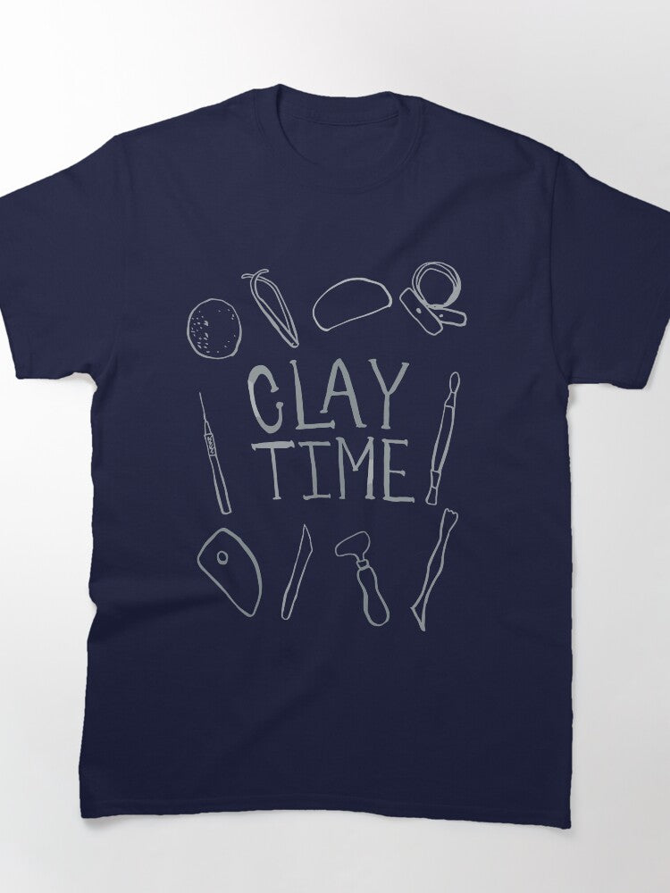 Clay Time Creative Pottery Studio Session Oversized T-Shirt