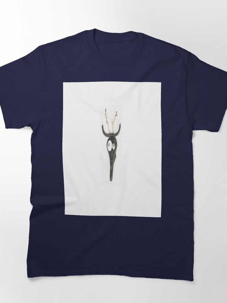 Anxious Reindeer Holiday Oversized T-Shirt Funny Animal Art Print