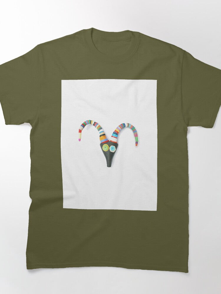 Recycled Reindeer Holiday Oversized T-Shirt Eco Friendly Xmas Tee