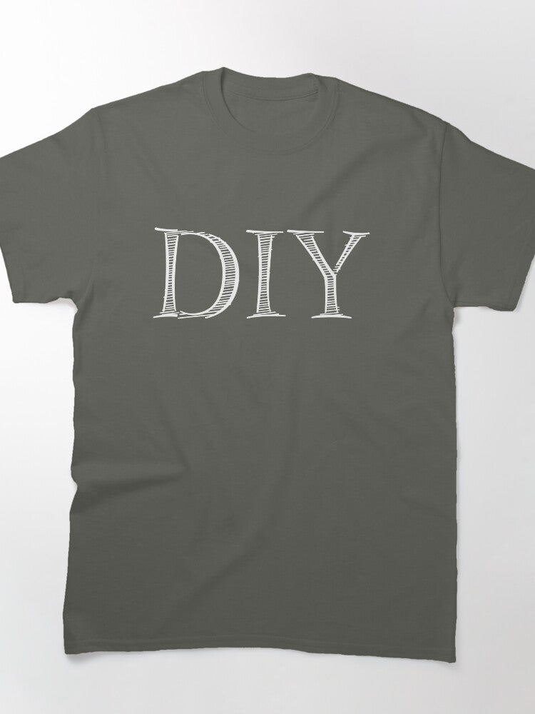 DIY Do It Yourself Shirt - Minimalist Maker Project Graphic Tee