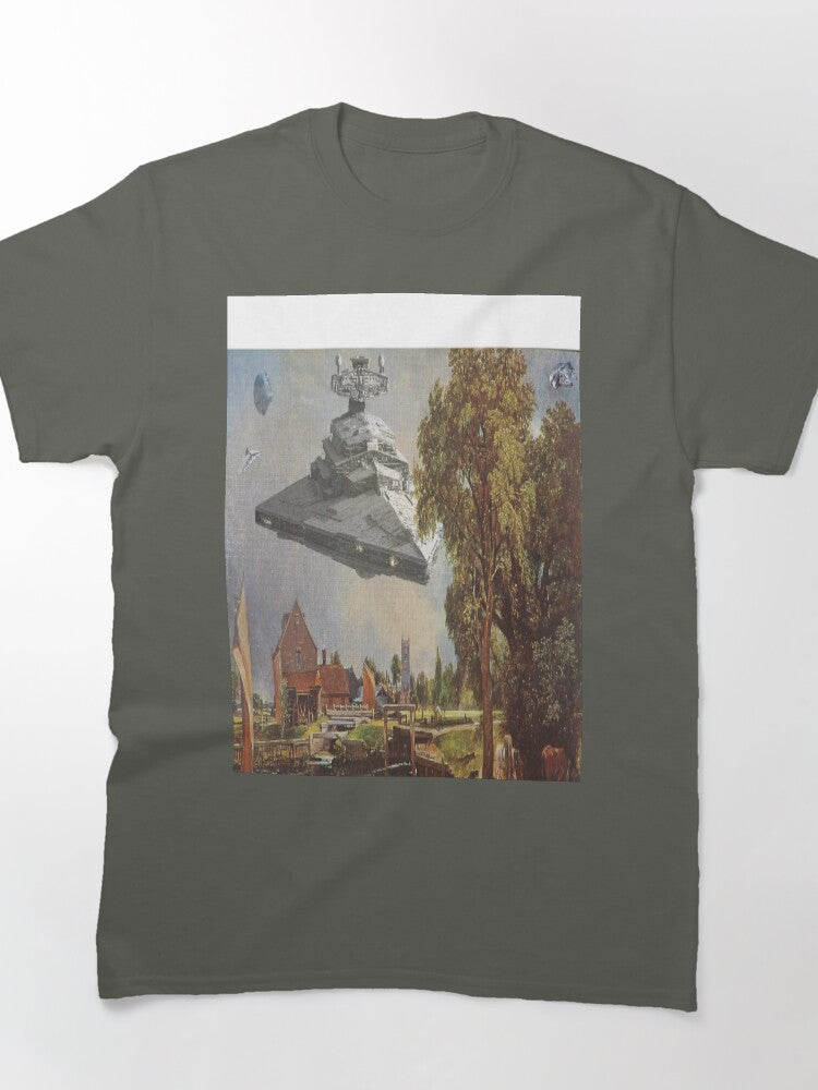 Old England Heritage Style Oversized T-Shirt Classic British Art