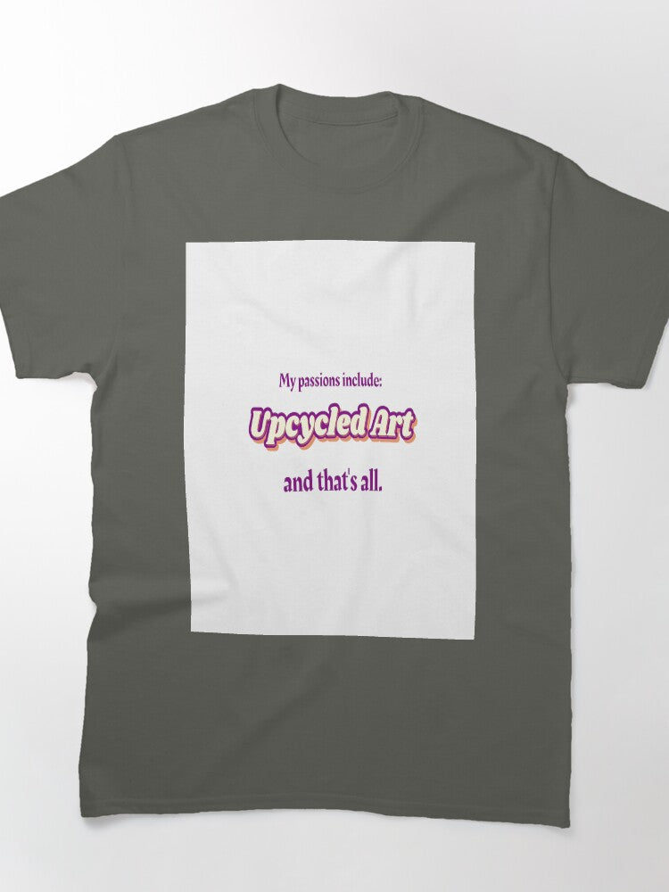 Upcycled Art Passion Oversized T-Shirt Unique Creative Design Tee
