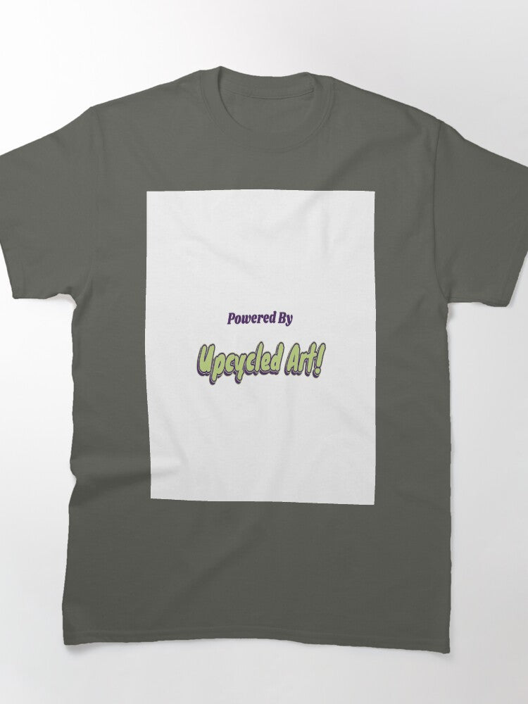 Powered By Upcycled Art Oversized T-Shirt Creative Passion Apparel