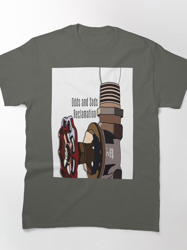 Upcycled Light Creative Graphic Oversized T-Shirt Unique Art Top