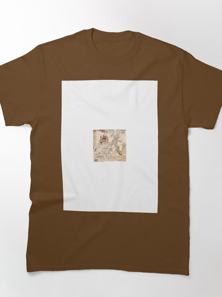 Circumnavigation Nautical Oversized T-Shirt Globe Explorer Art Tee