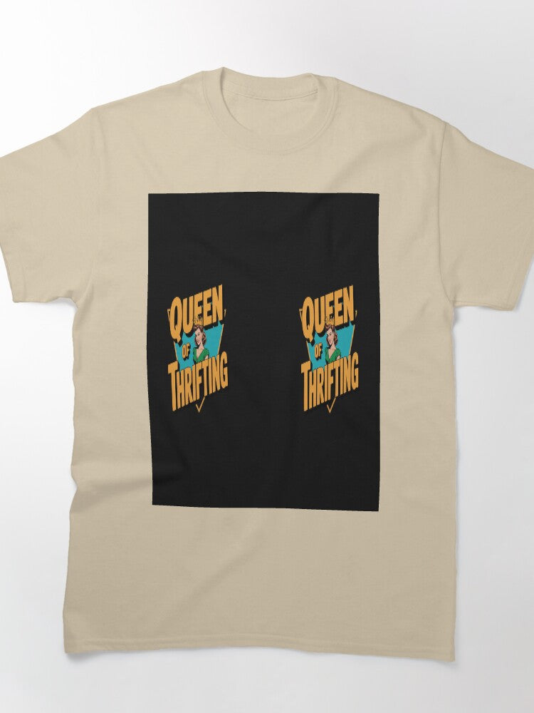 Queen of Thrifting Retro Oversized T-Shirt Vintage Shopping Graphic