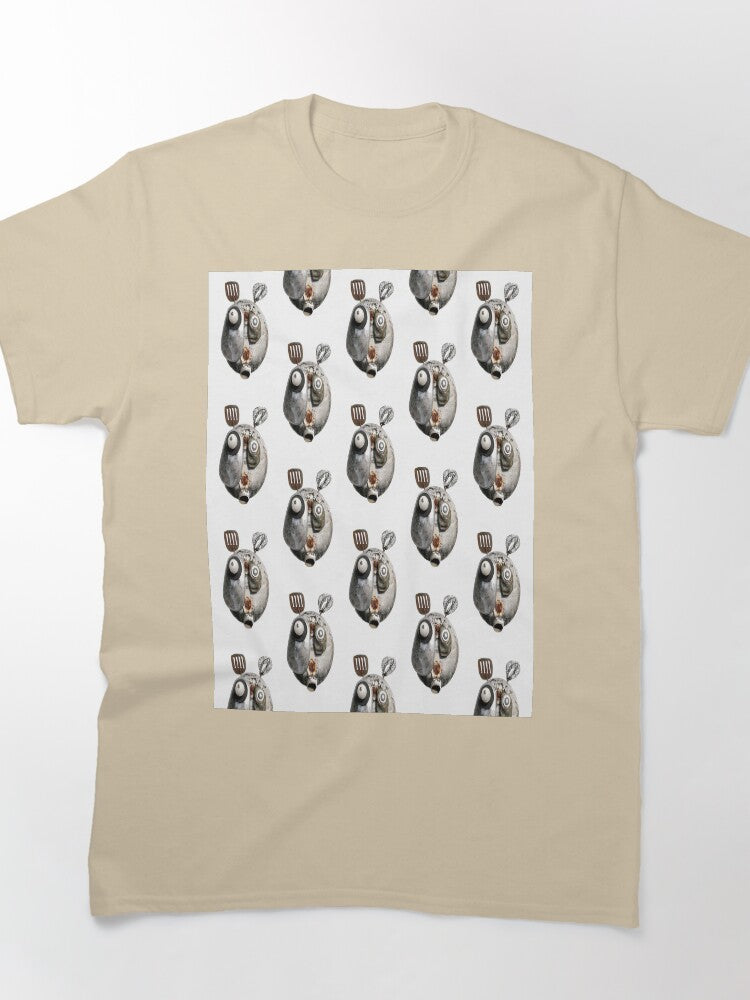 Kettle Head Surreal Illustration Oversized T-Shirt Quirky Graphic