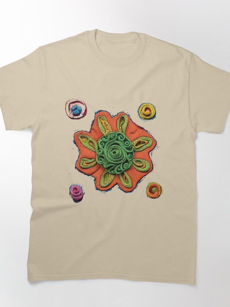 Waves Of Heat Abstract Summer Design Oversized T-Shirt