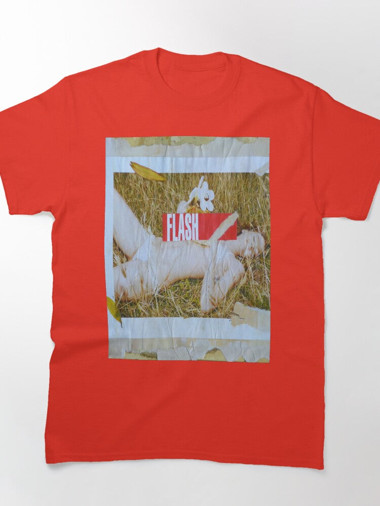 FLASH! Superhero Style Oversized T-Shirt Vibrant Retro Comic Art