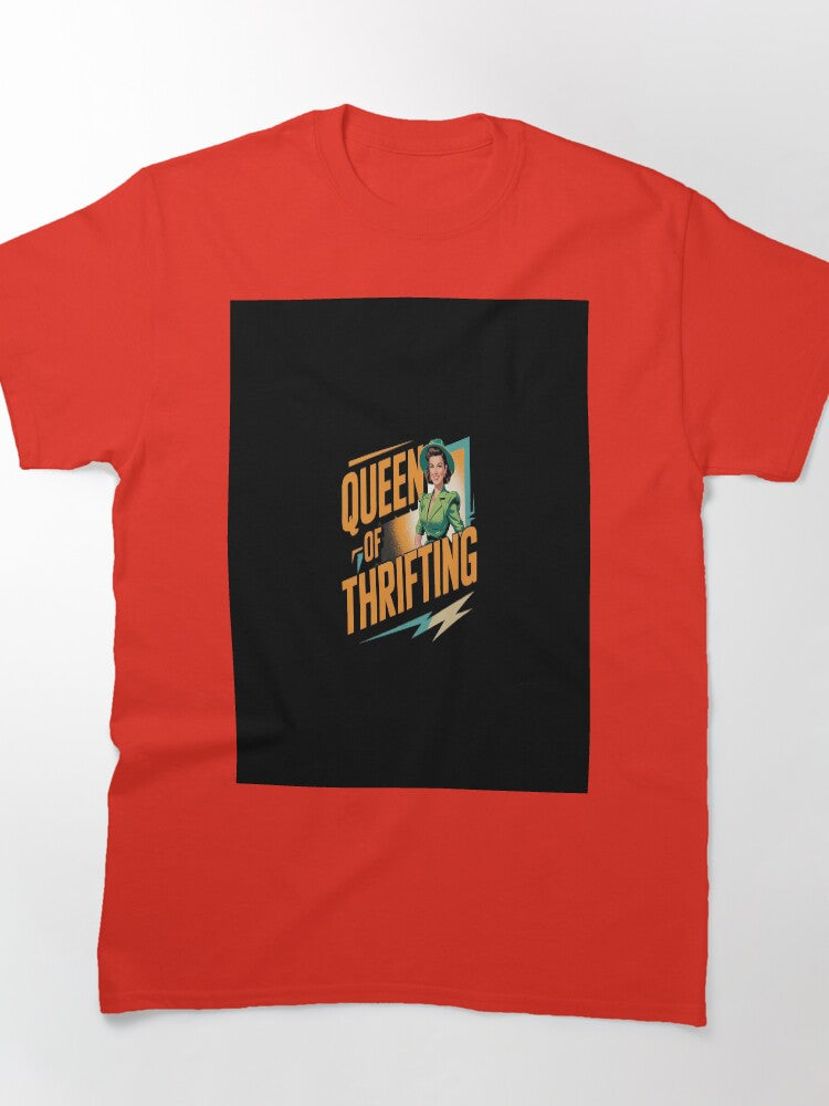 Queen of Thrifting Fashion Oversized T-Shirt Thrift Shopping Gift
