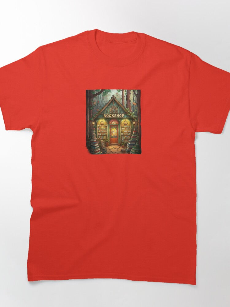 Vintage Book Shop Graphic Tee Premium Oversized Cotton Shirt
