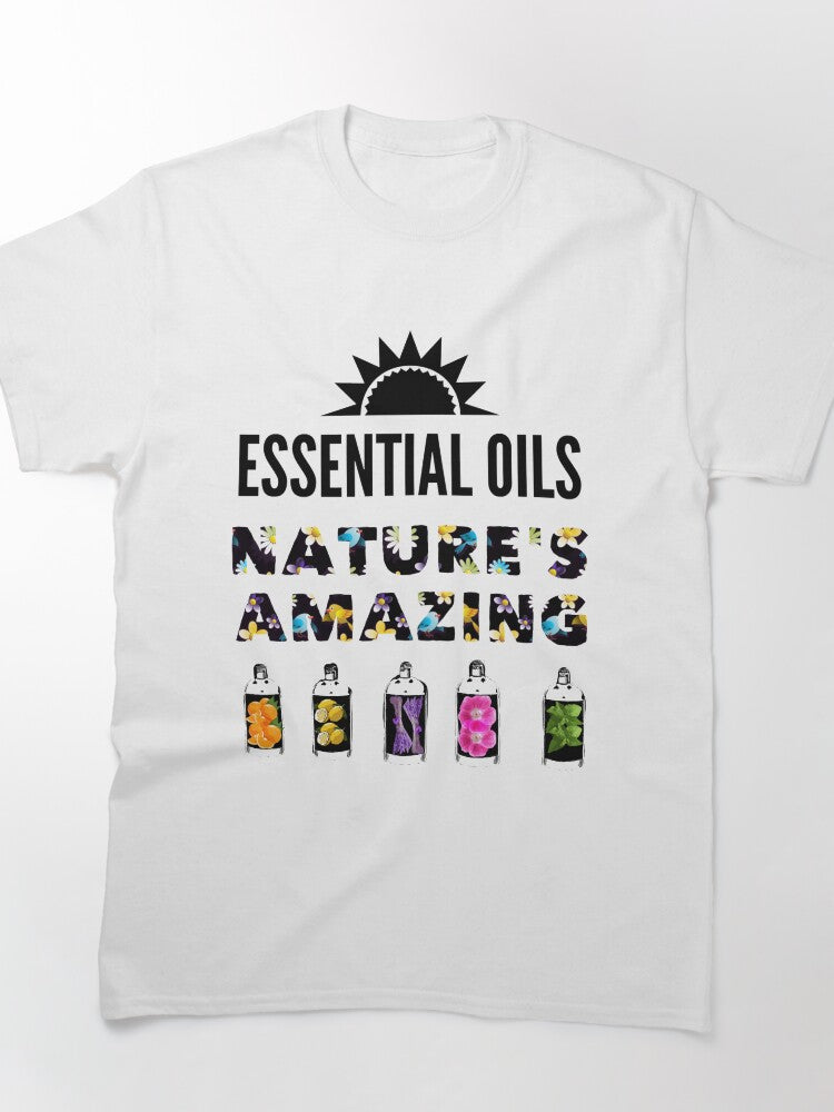 Nature's Amazing Essential Oils Tee - Organic Aromatherapy Apparel