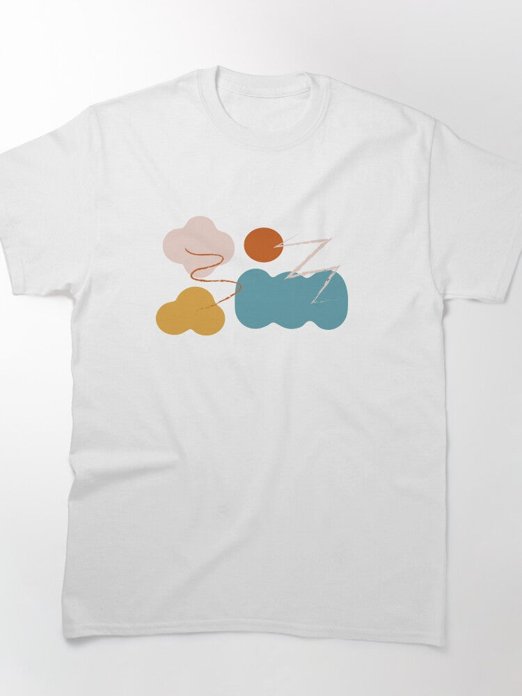 Pastel Abstract Aesthetic Design Women's Oversized Tee