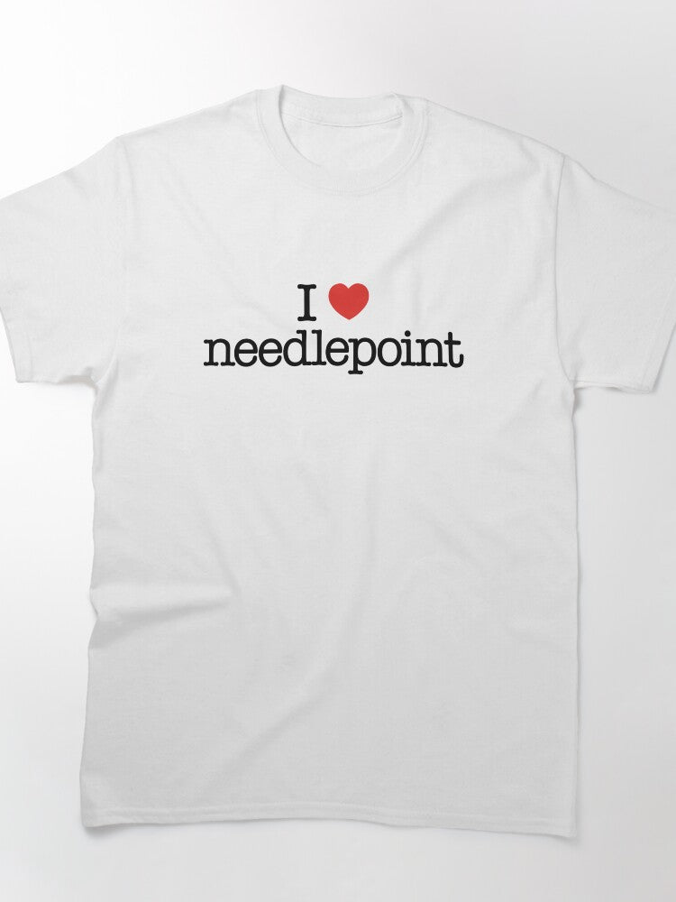 Oversized Needlepoint Shirt | Funny Crafting Gift for Her & Him