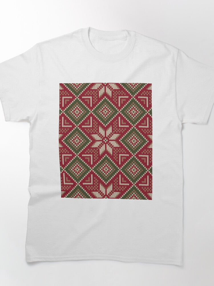 Xmas Baby Knitting Pattern Top - Oversized Holiday Crafting Tee