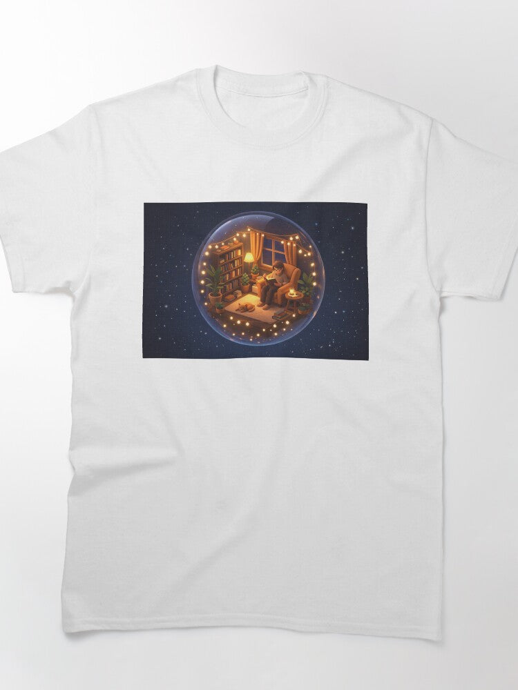 Introvert Sanctuary Sphere Tee Isometric Art Oversized Graphic Shirt