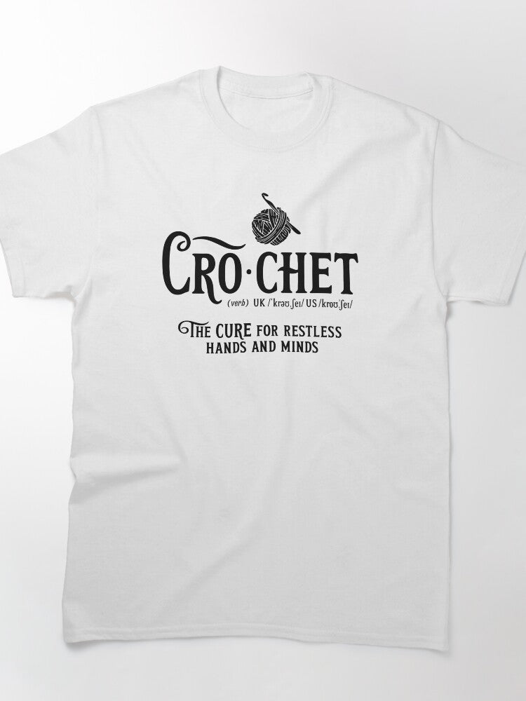Minimalist Cro-chet Punctuation Oversized T-Shirt Stylish Craft Top