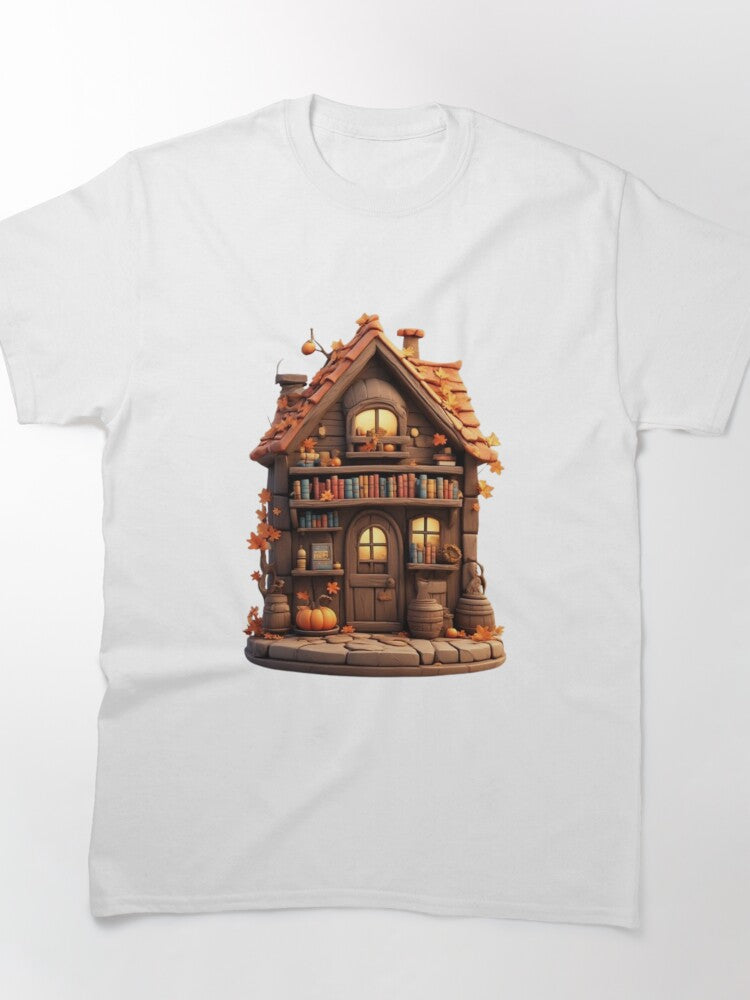 Cozy Autumn Bookshop Tee Fall Reading Vibes Oversized Apparel