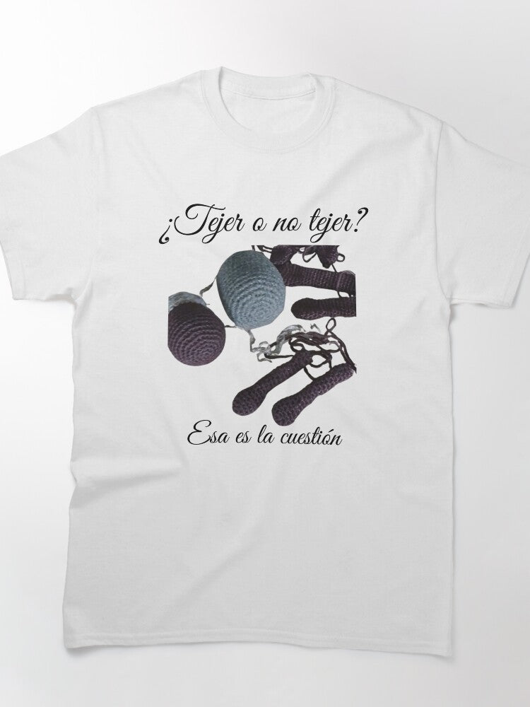 Wool and Needle Knitting Quote Shirt Classic Oversized Craft Tee