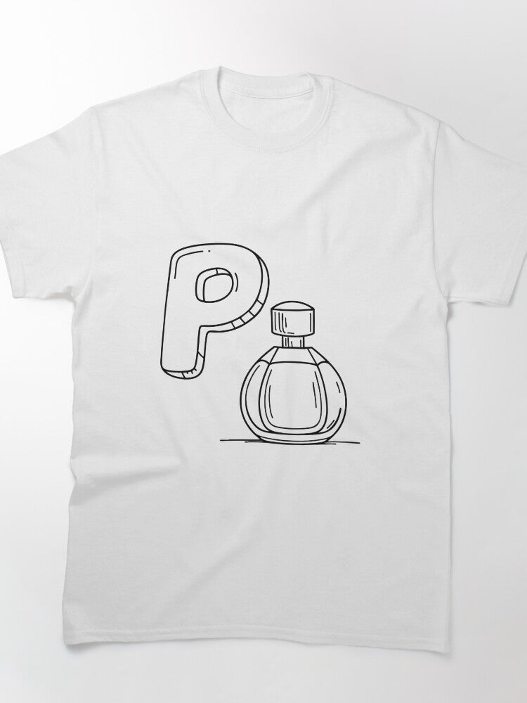 Letter P For Perfume Shirt - Monogram Fragrance Aesthetic Graphic Tee