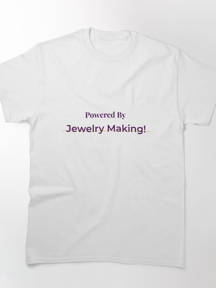 Powered By Jewelry Making High Energy Graphic Oversized T-Shirt