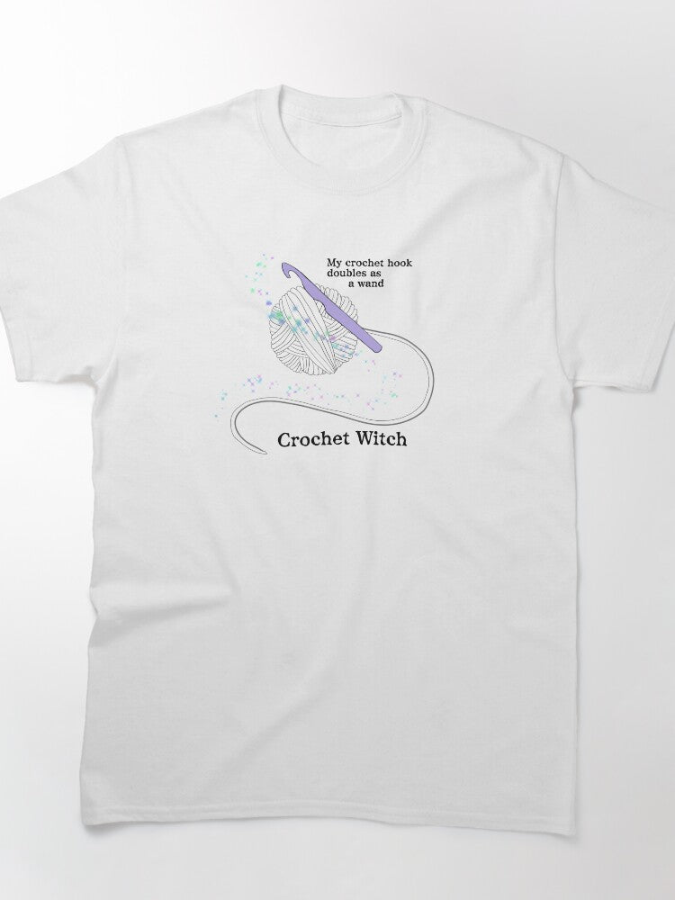 Wicked Crochet Witch Oversized Shirt Gothic Fiber Artist Apparel