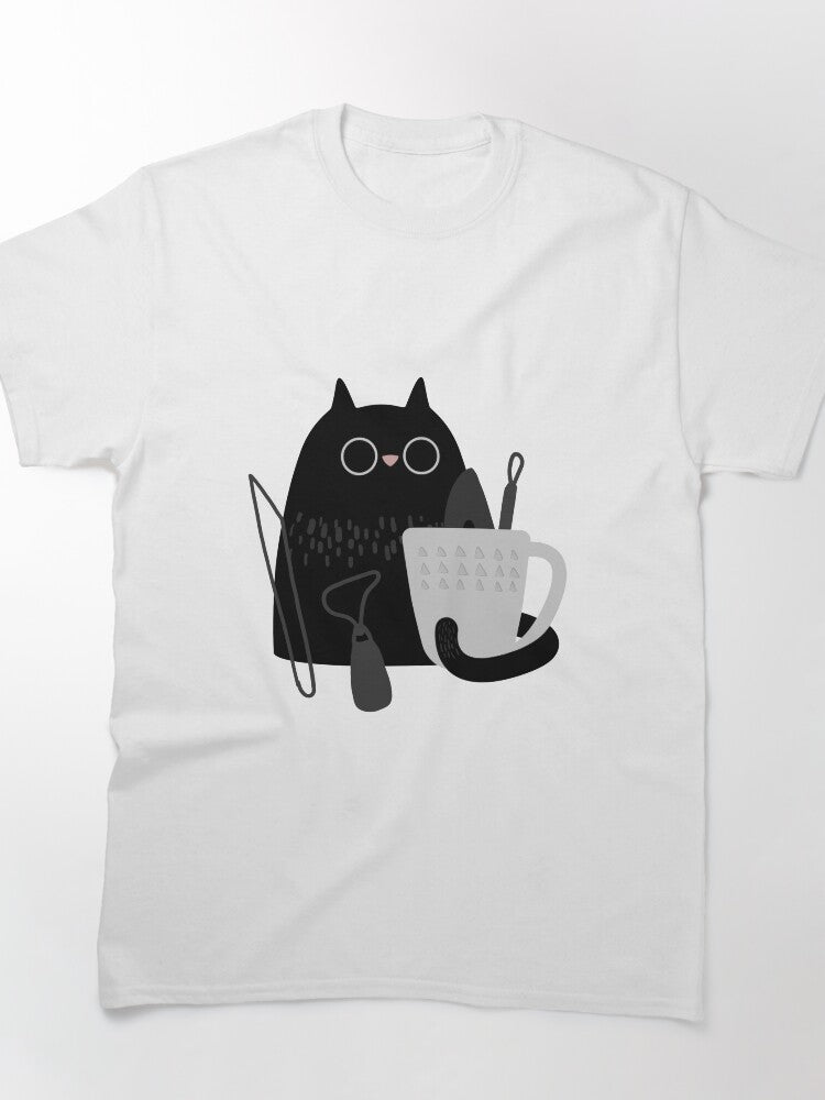 Totally Kiln It Pottery Cat Graphic Oversized T-Shirt Durable Cotton