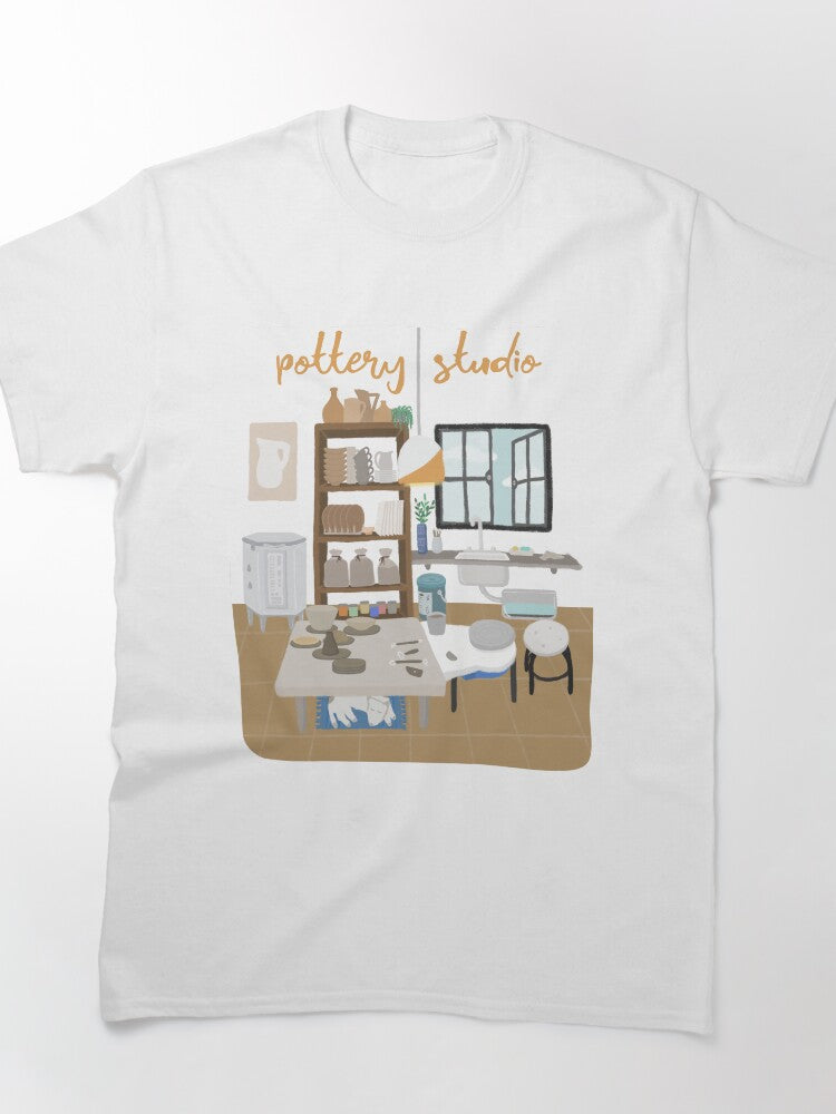 Professional Pottery Studio Workspace Gear Oversized T-Shirt