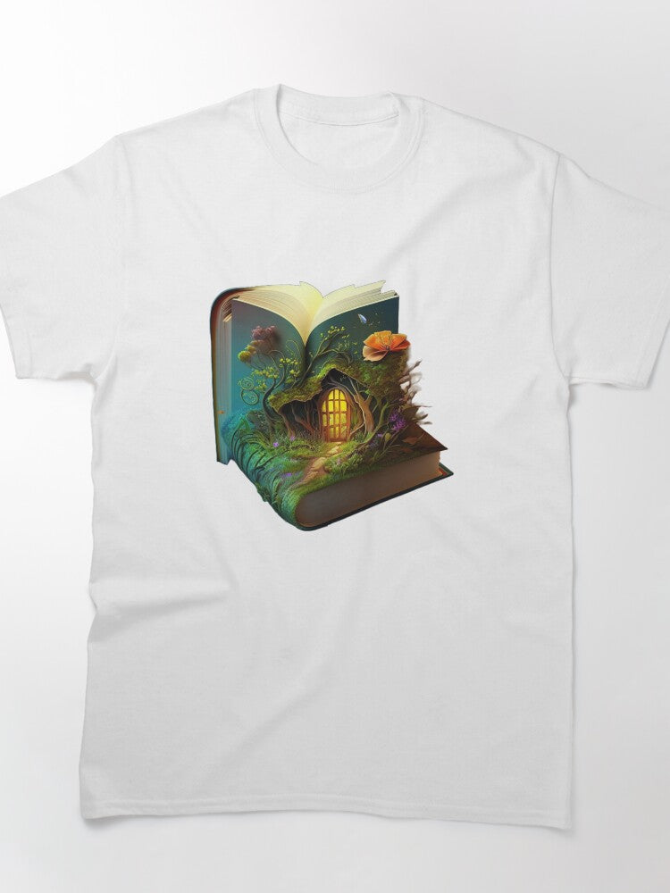 Adventure Book Graphic Tee Fantasy Storytelling Oversized Shirt