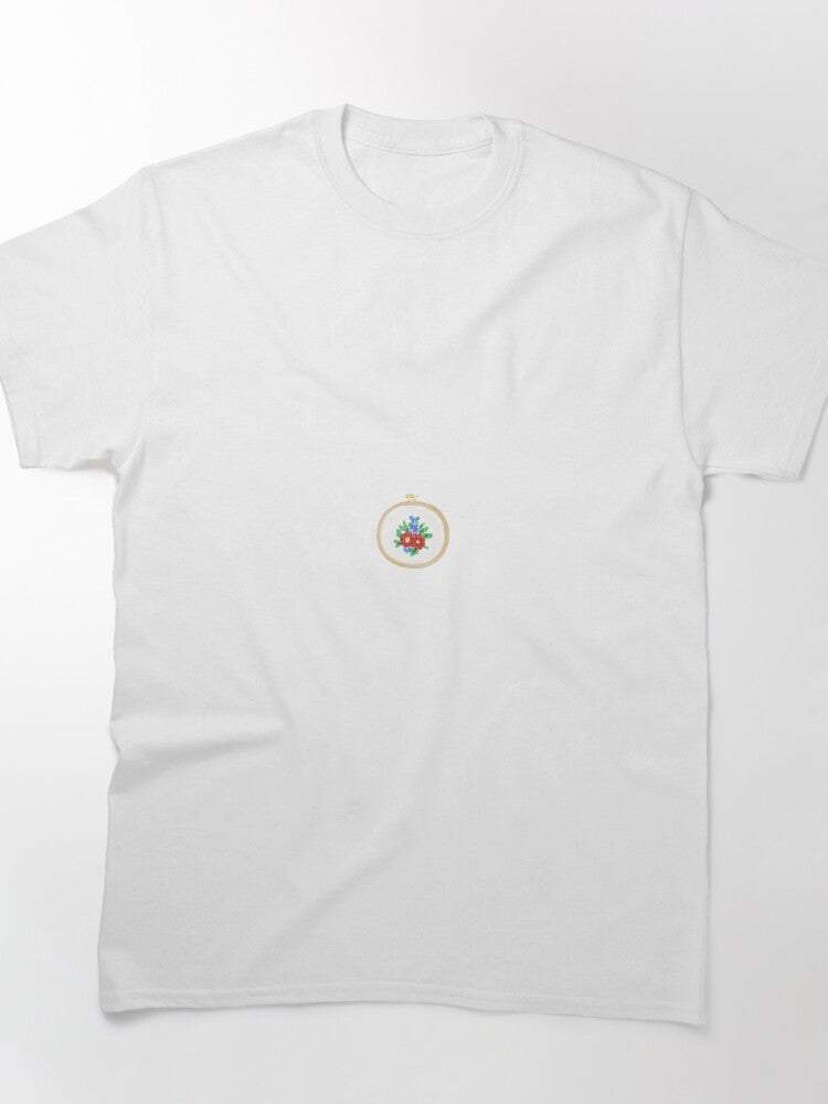 Essential Needlepoint Shirt | Casual Oversized Stitching Tee