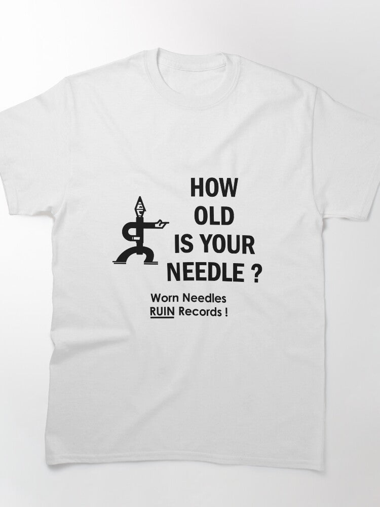How Old Is Your Needle | Sarcastic Sewing Humour Oversized Tee