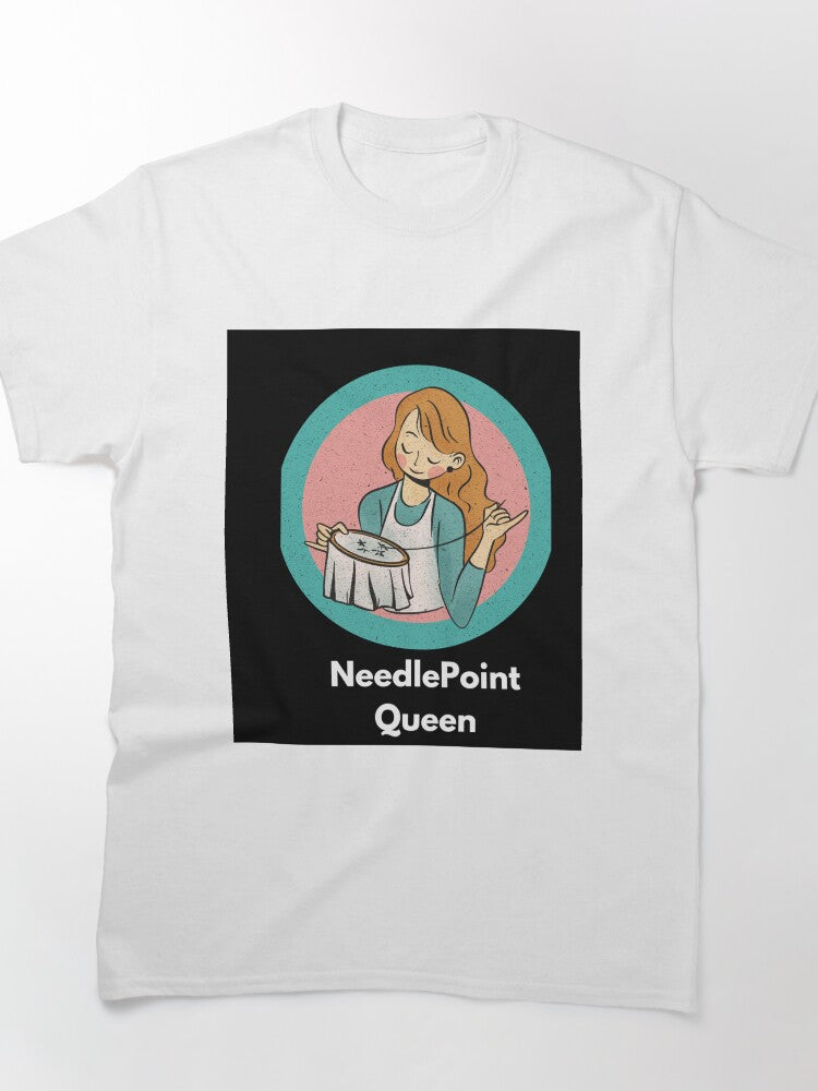 Classic NeedlePoint Top | Minimalist Oversized Crafting Tee