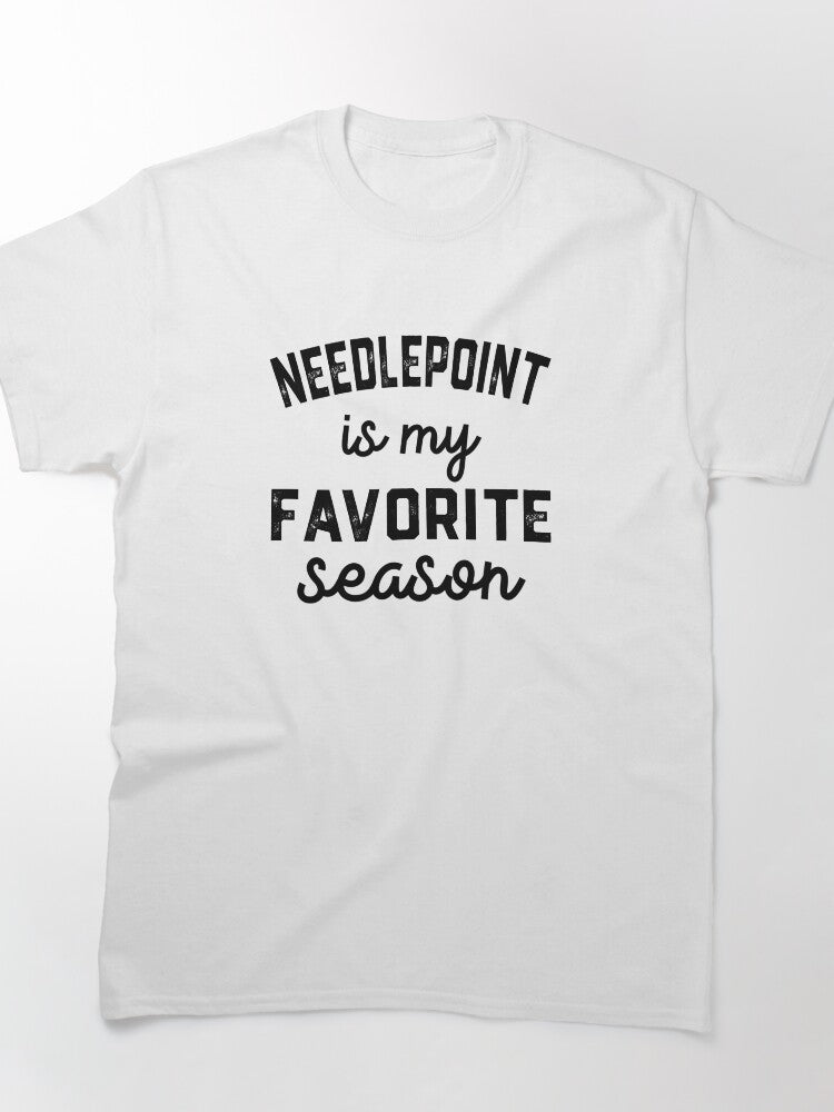 Needlepoint Quotes Tee | Relatable Sarcastic Oversized Top