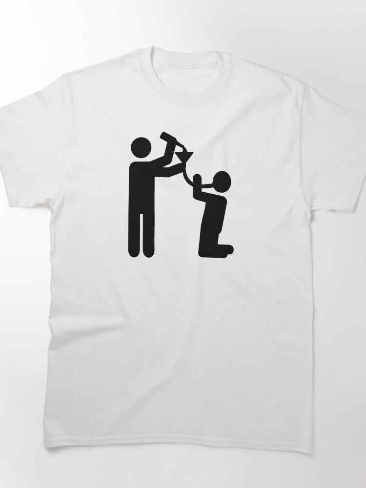 Funny Beer Bong Graphic Shirt - Retro Party College Lifestyle Tee