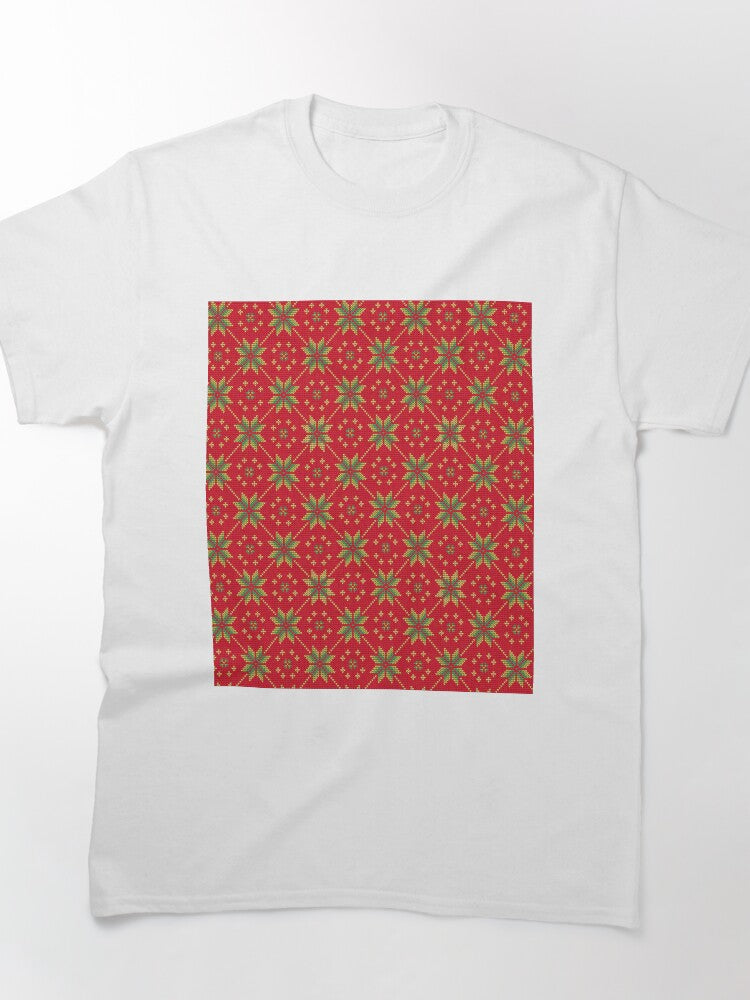 Classic Baby Knitting Tee - Oversized Soft Pattern Graphic Shirt