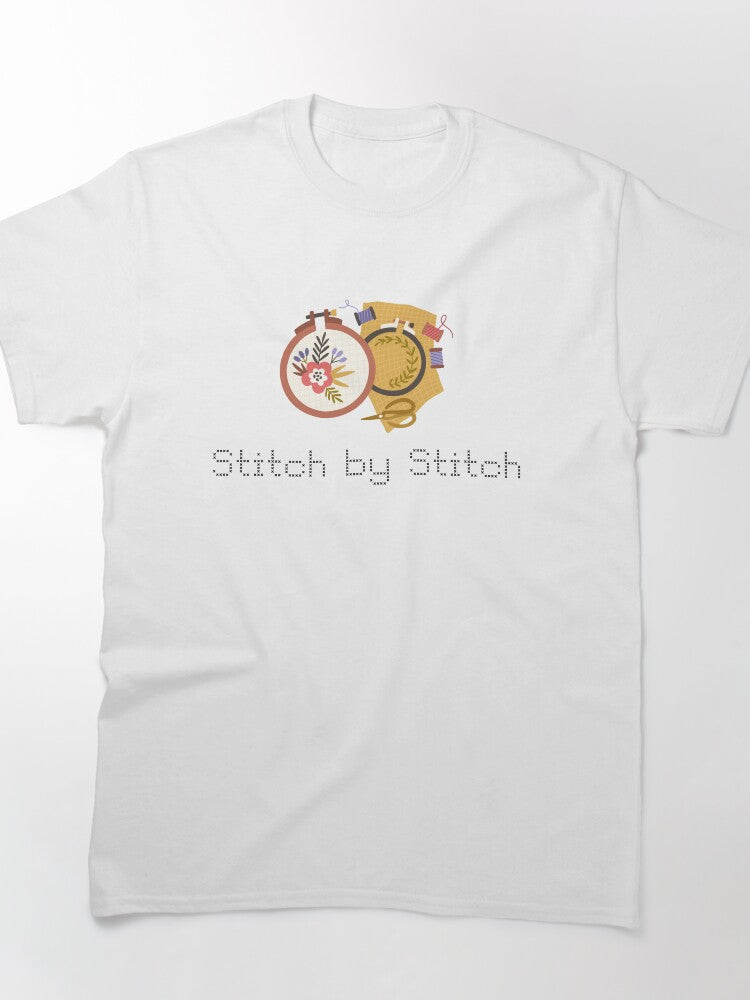 Minimalist Stitch Art Creative Graphic Oversized T-Shirt