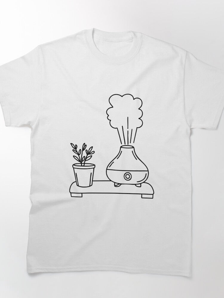 Bedside Diffuser Mist Shirt - Cozy Aromatherapy Relaxing Graphic Tee
