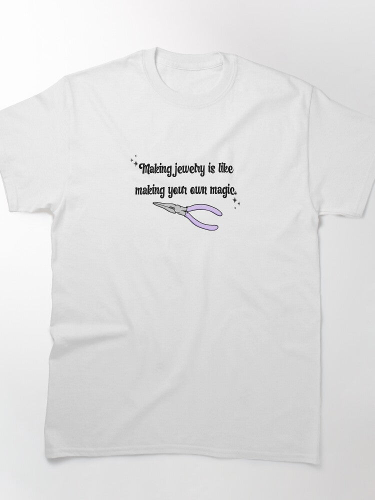 Making Jewelry Is Magic Creative Quote Oversized T-Shirt